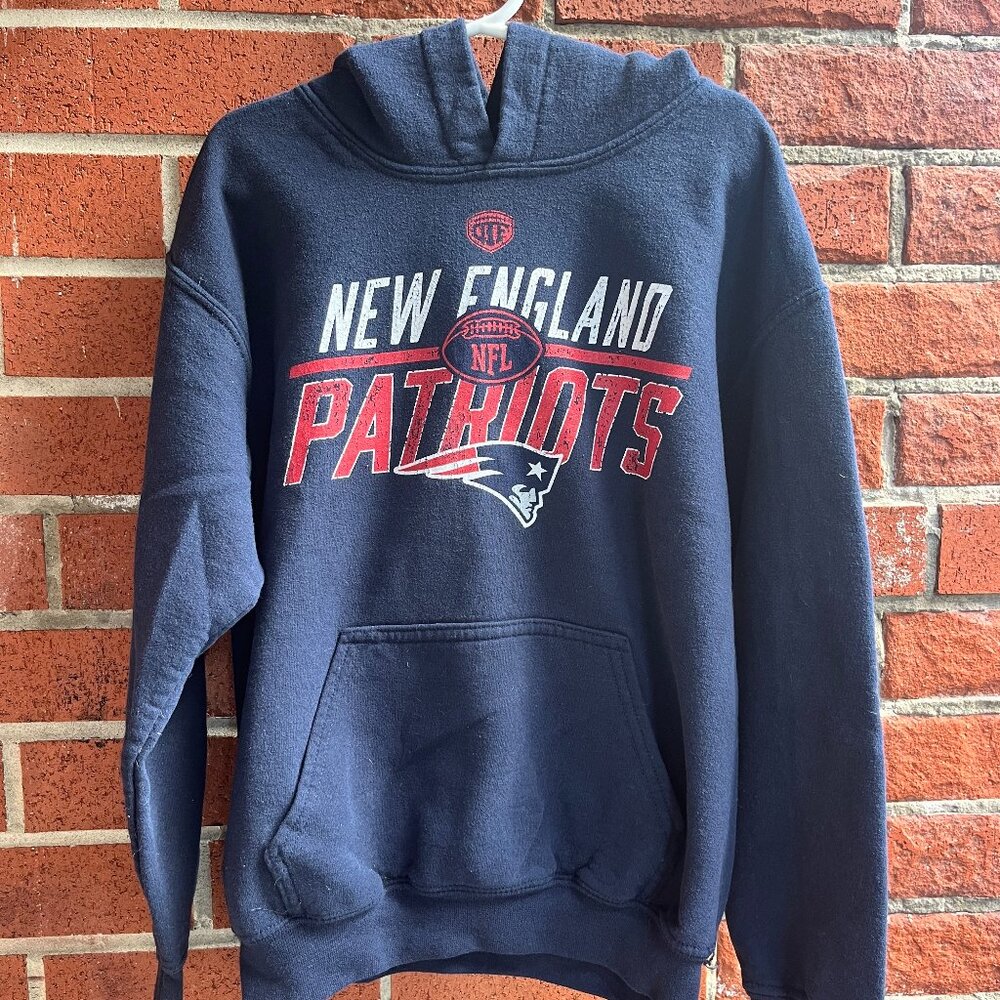 Kids NFL New England Patriots Navy Blue Hoodie - Kids NFL Football Hoodie